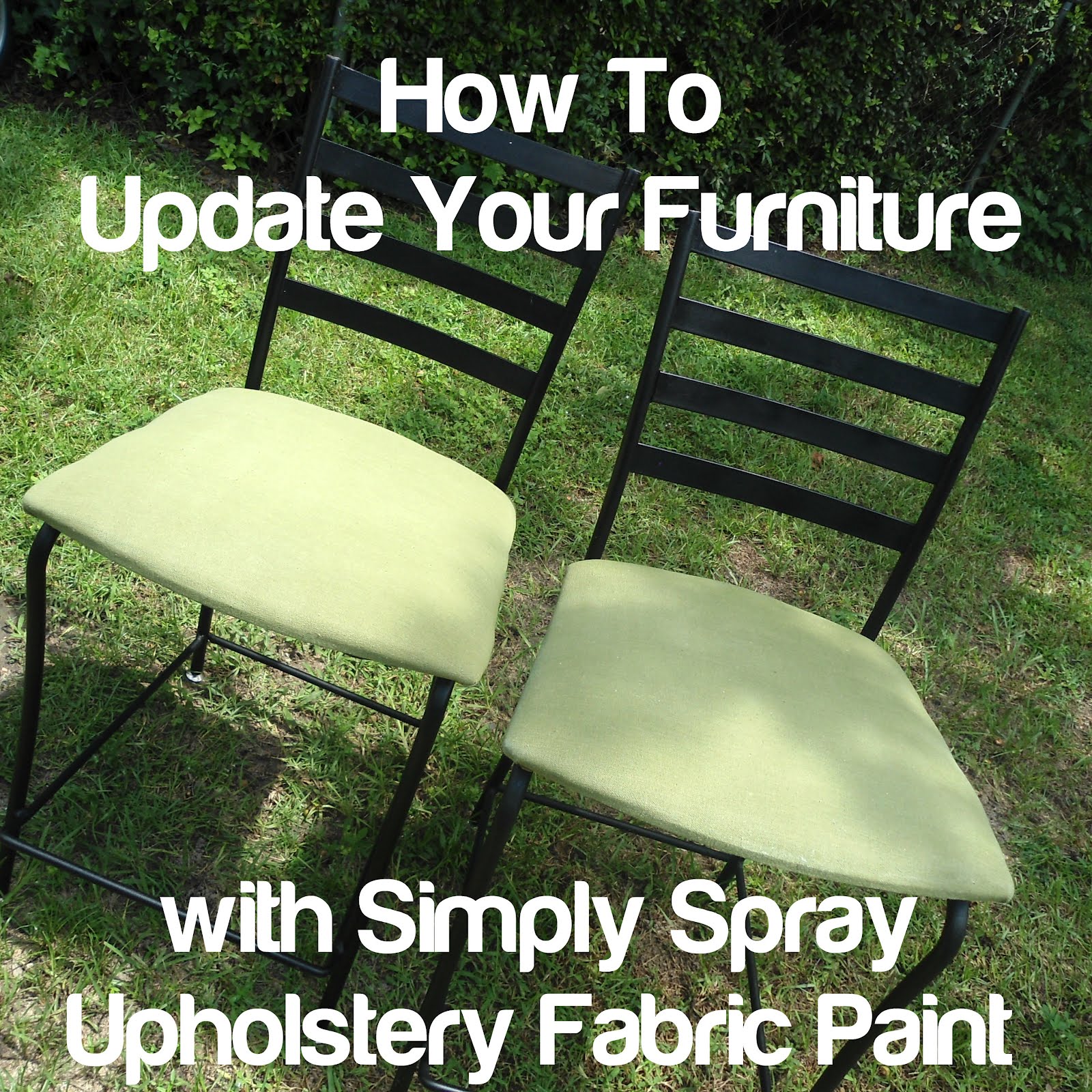 How I Updated My Chairs Using Simply Spray Upholstery Fabric Paint!