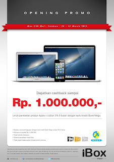 iBox dengan Bank Mega promo produk Apple diskon hingga Rp 1 Juta