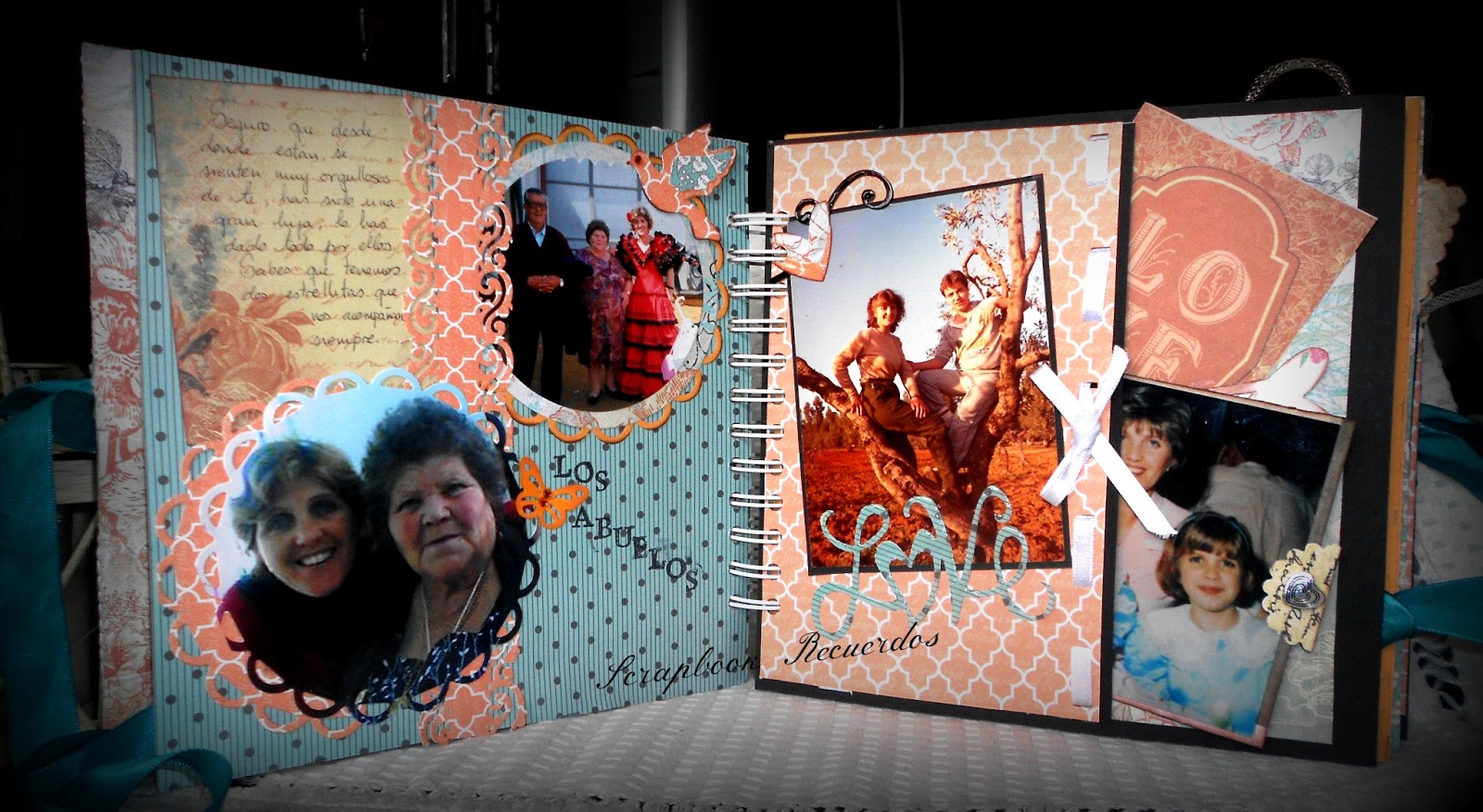 Scrapbook Recuerdos Album para mama scrapbook (de Fany para su madre)