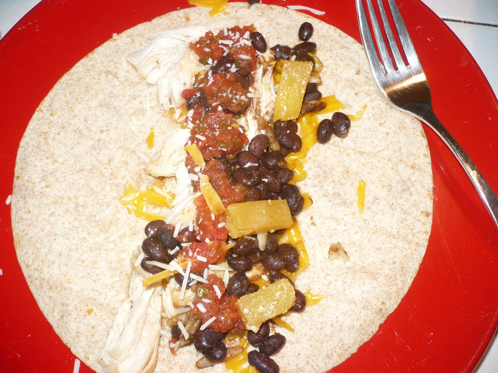 Pineapple Chicken Wraps