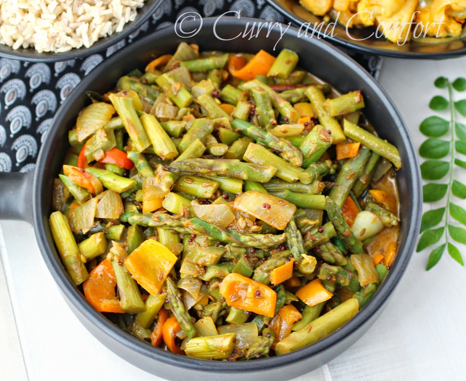 Kitchen Simmer Asparagus Curry Sri Lankan Style (Throwback Thursday)