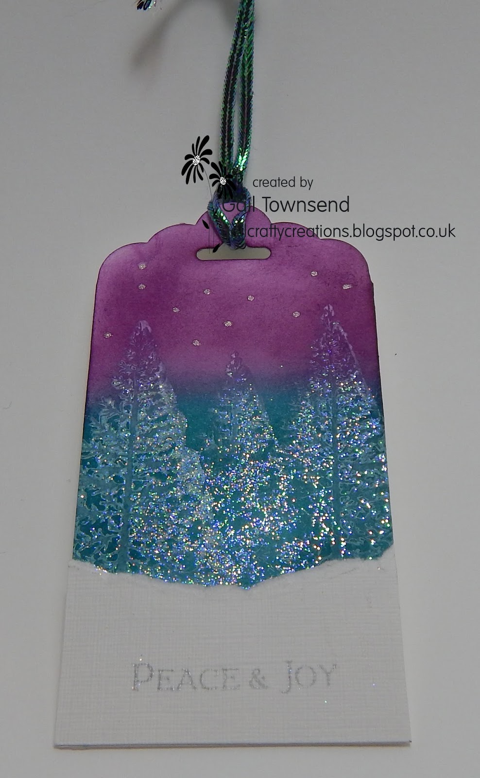 Gail's Place Mixed Media Christmas Tag