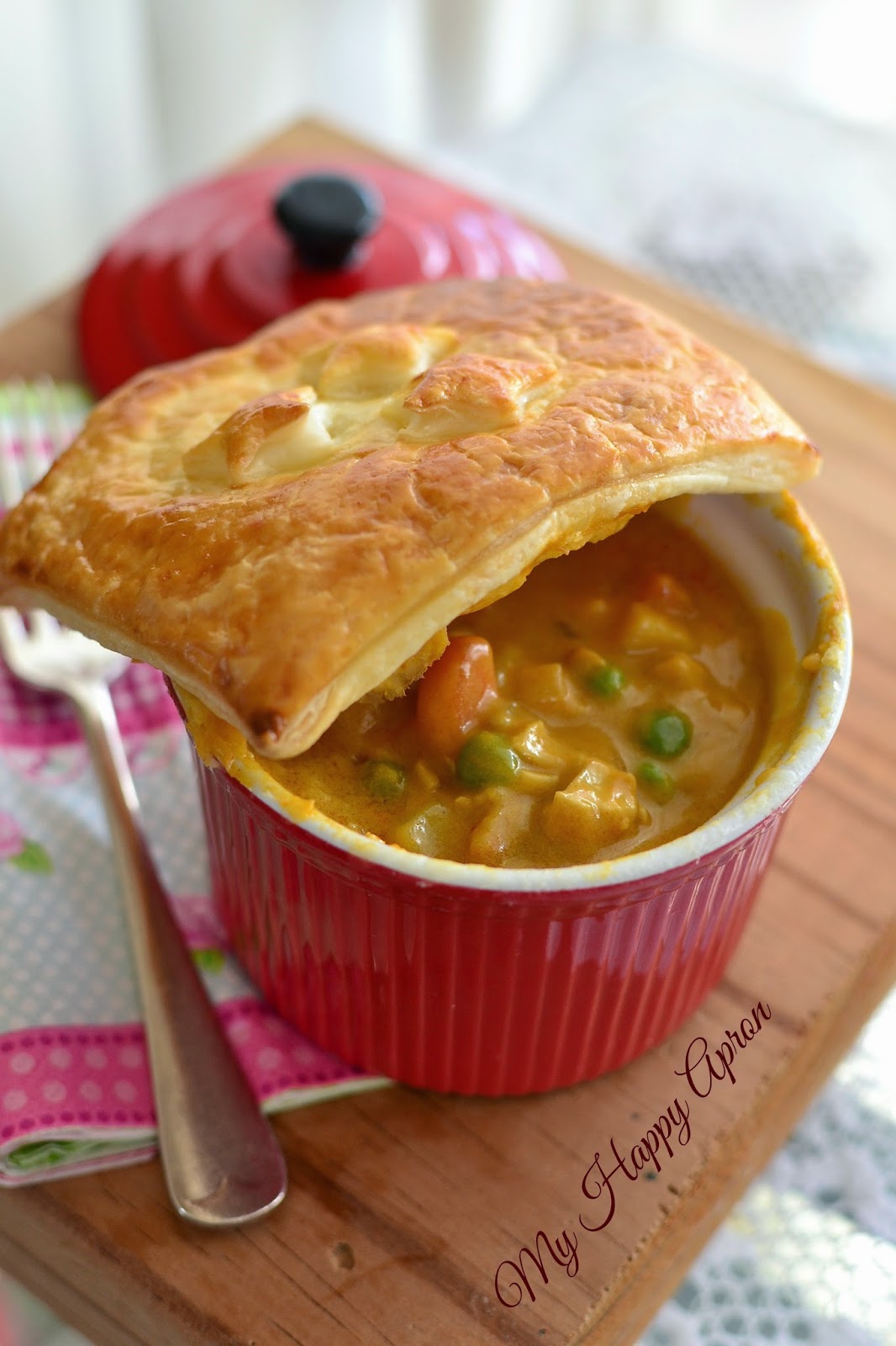 My Happy Apron Curry Chicken Pot Pies