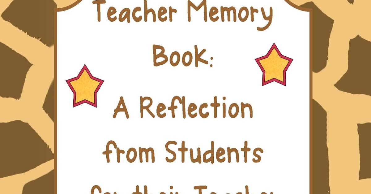 Collaboration Cuties End of the Year Memory Book For the Teacher