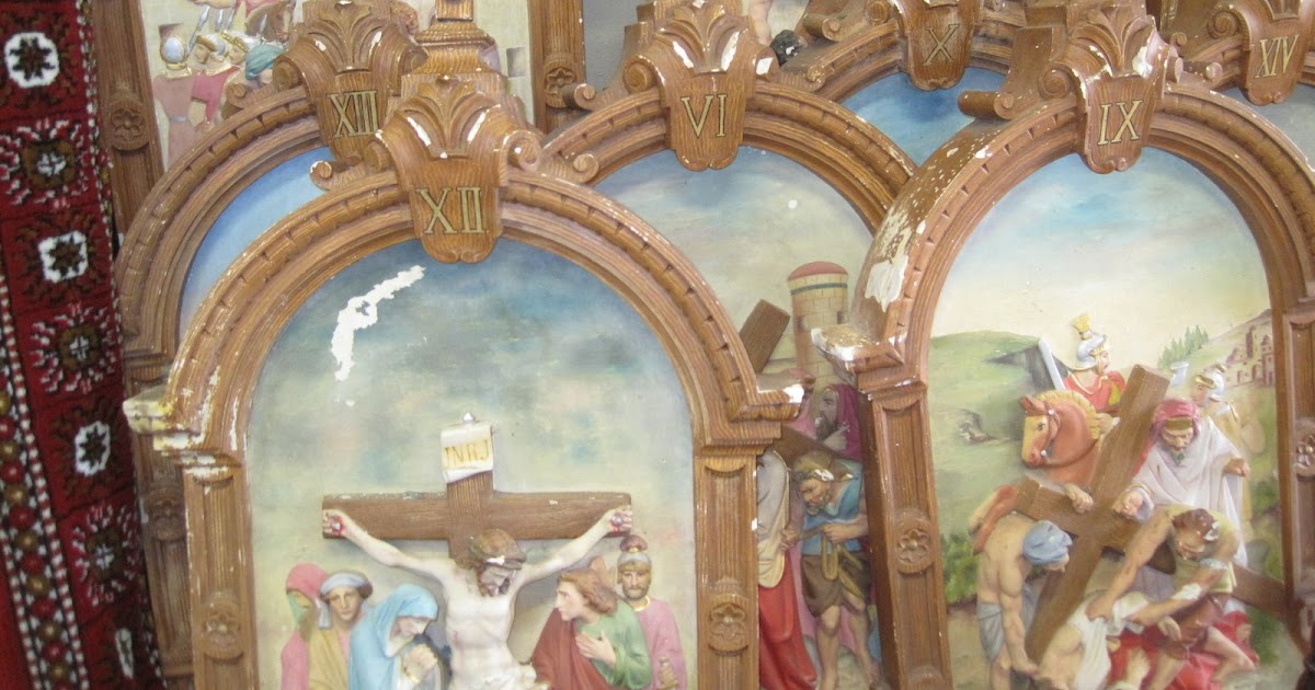  Waste Not Do Want Religious plaster plaques from demolished church