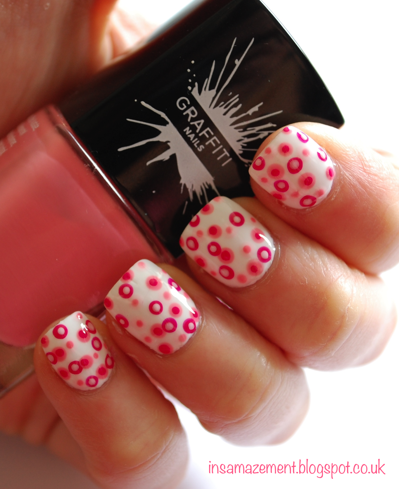 In SAMazement Double Polka Dot Nail Art Tutorial