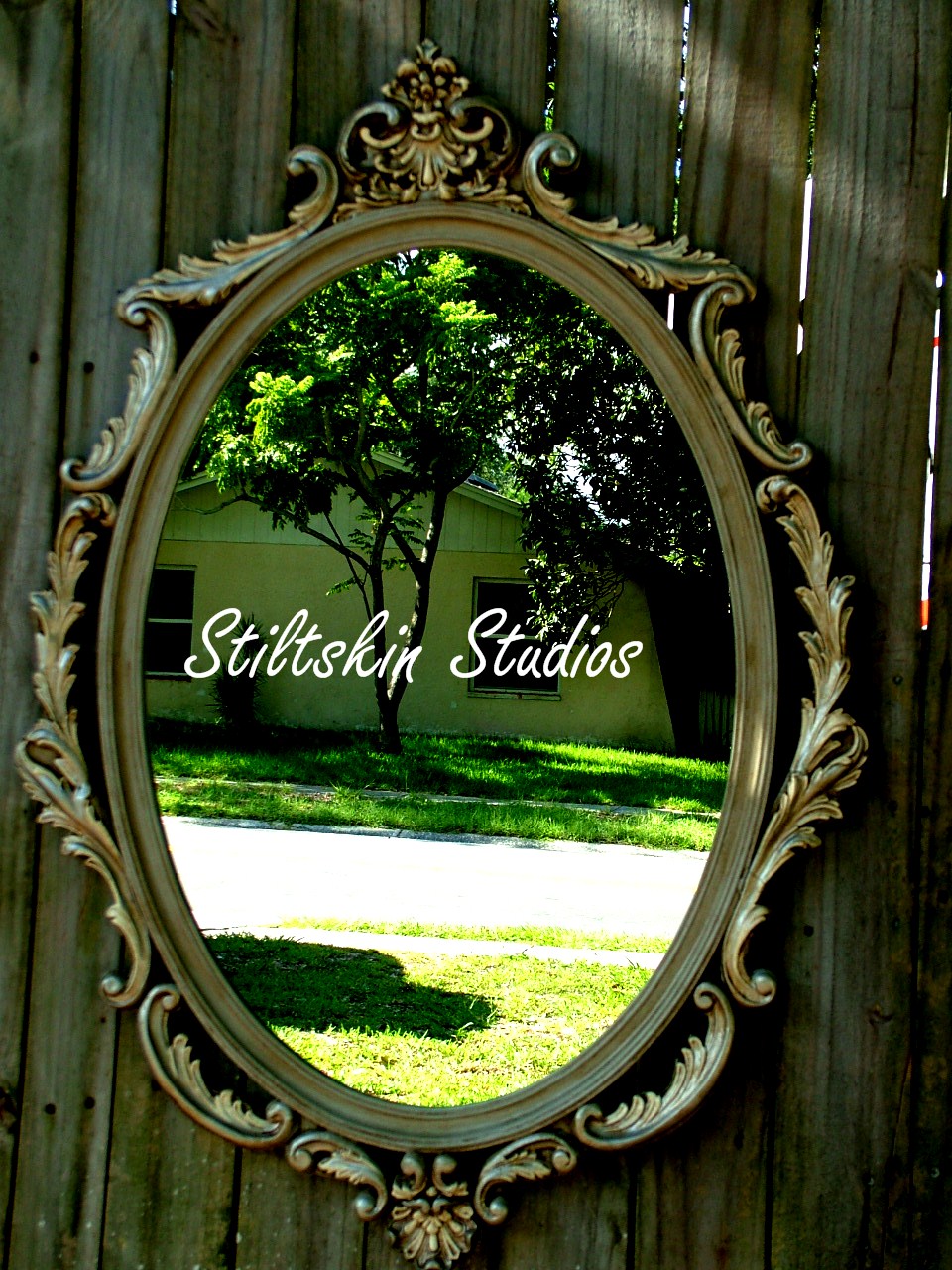 Stiltskin Studios Gilded Silver Mirror