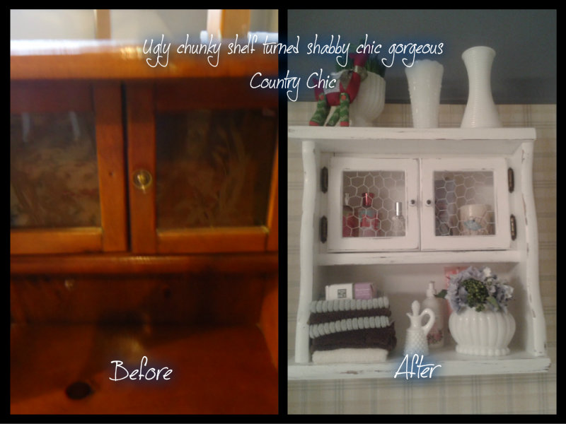Country Chic Shabby Vintage Boutique Ugly Chunky Shelf