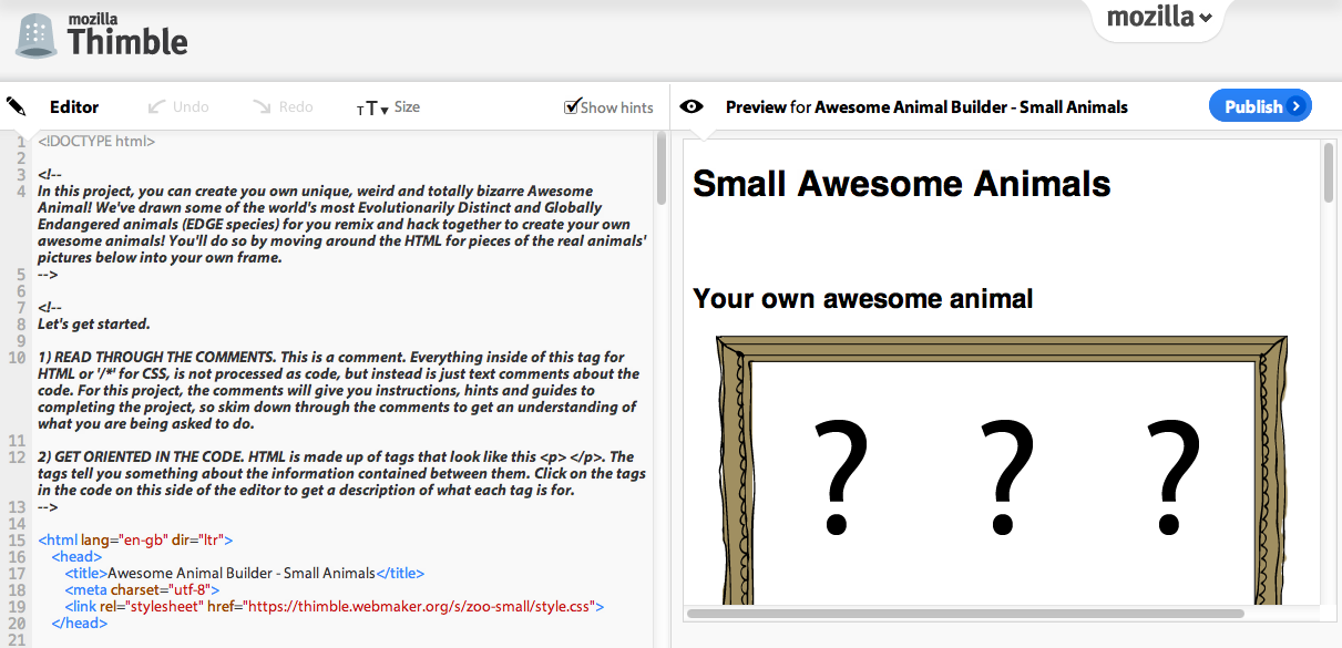 Free Technology for Teachers Use Mozilla Thimble to Learn How to Write