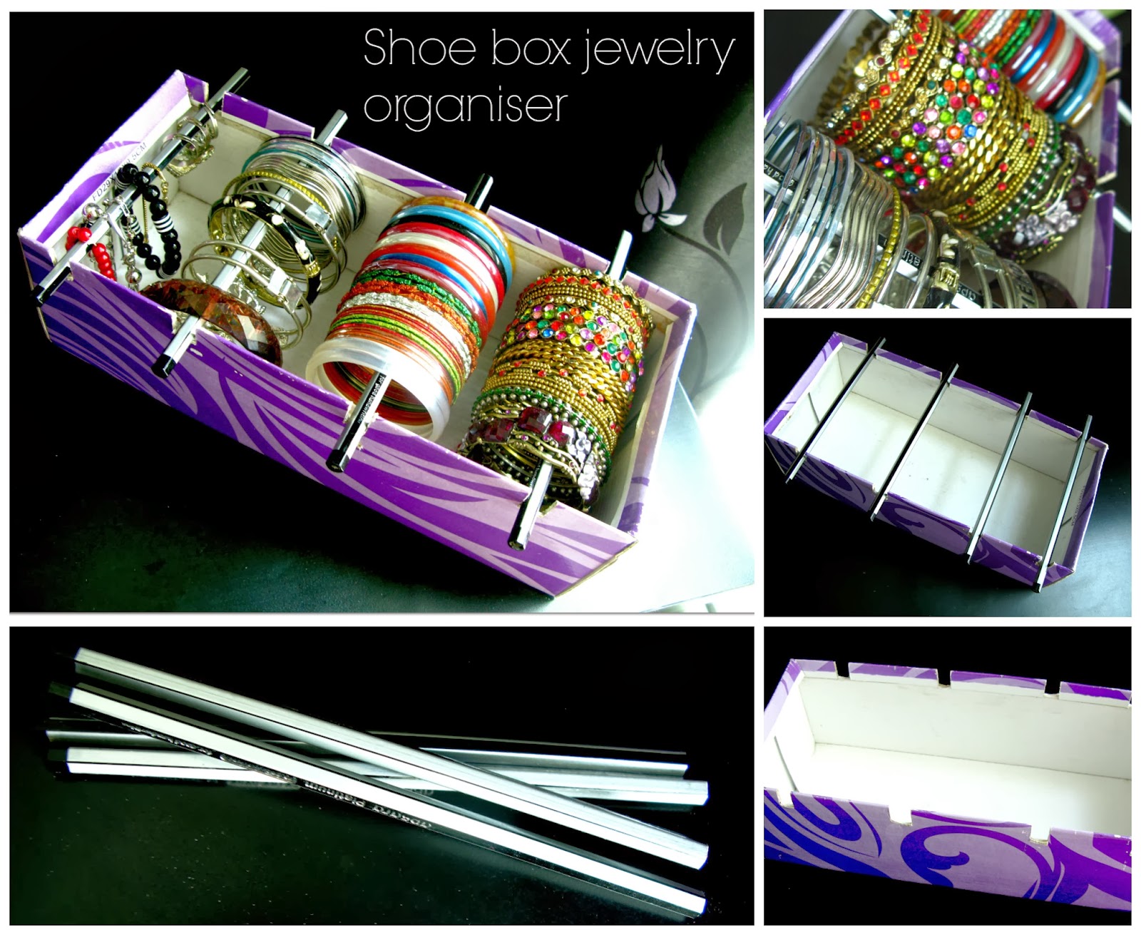 Shoe box jewelry organiser Alternate Creations