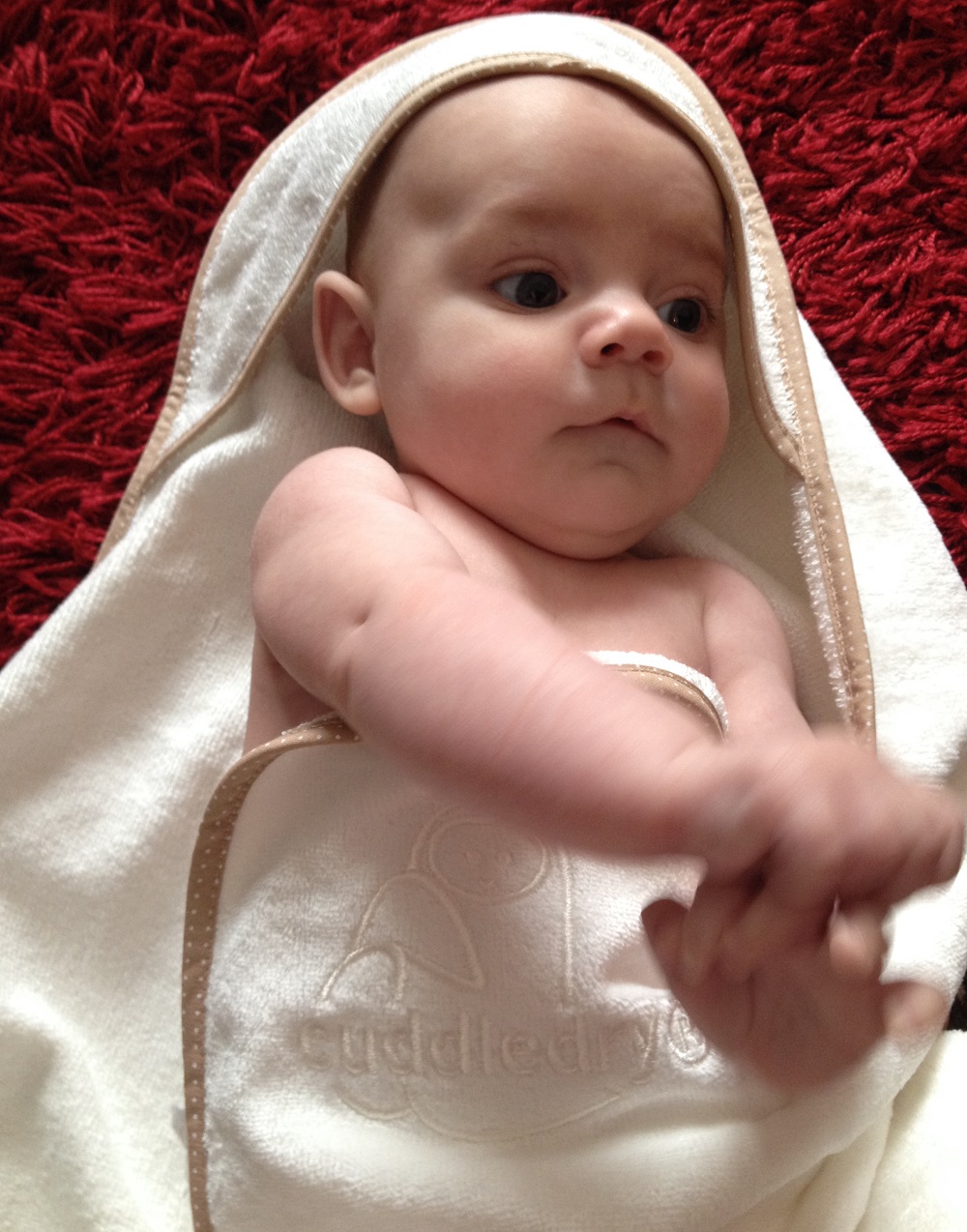 Adventures Of A Yorkshire Mum Cuddledry Gingham Edge Baby Towel