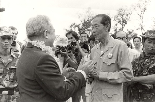 Sihanouk. Photo archive de presse 1984 Sihanouk. Photo archive de presse 1984