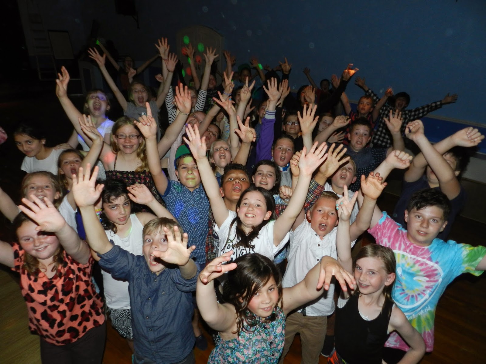 Year 6 Residential Trip Disco Dancing.