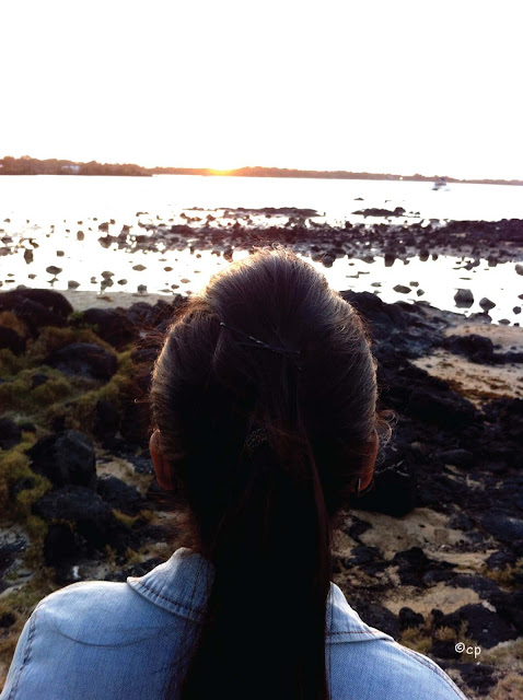 Intrspection and contemplation while witnessing a magnificent Sunset at the Northern Coast of Mauritius