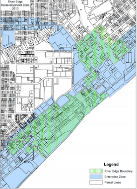 Rivers Edge Redevelopment Zone Map