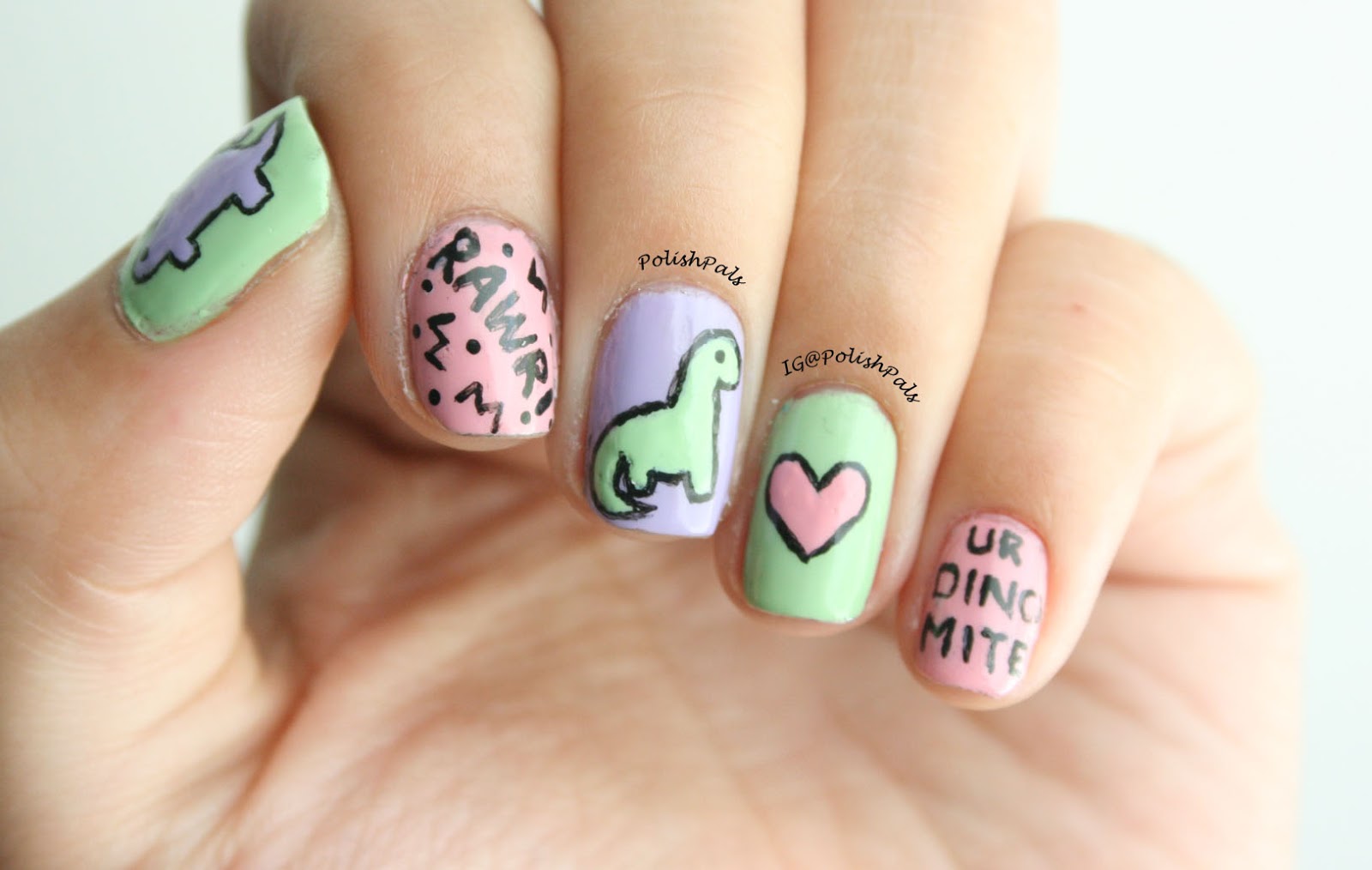4. Dinosaur Nail Art Stickers for Boys - wide 3