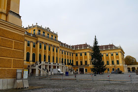 Schonbrunn Palace Christmas Decoration Set Up Vienna Austria