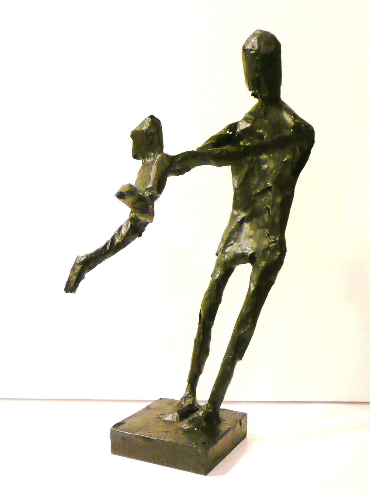 Carlos Printe Art journal Father and child playing (Sculpture)