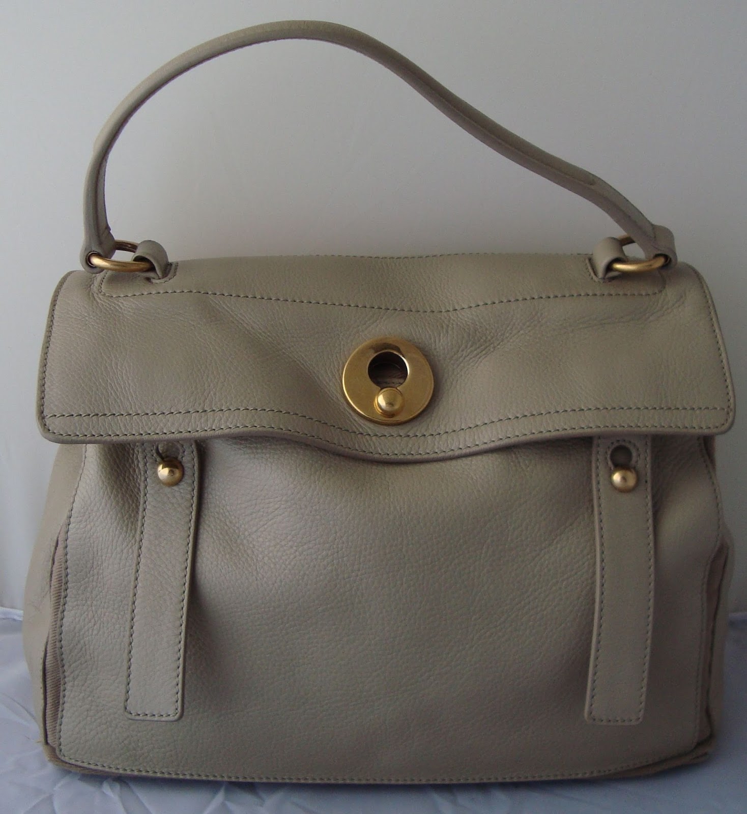 LSK COLLECTION FOR SALE: YSL MUSE TWO BEIGE ECRU LEATHER BAG  