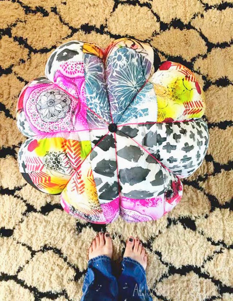 DIY Monday Pouf and floor cushion Ohoh Blog