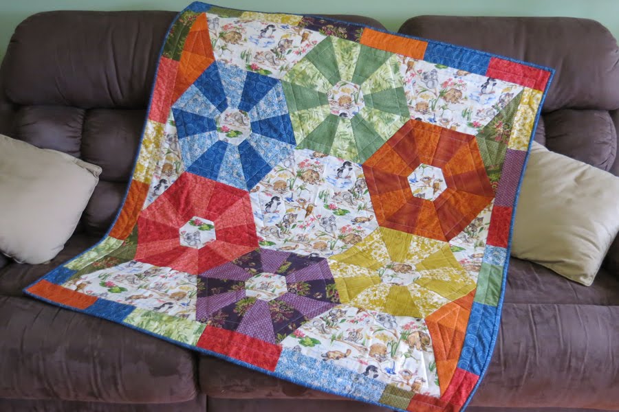 The Quilted Hen Circus Tent Quilt Complete