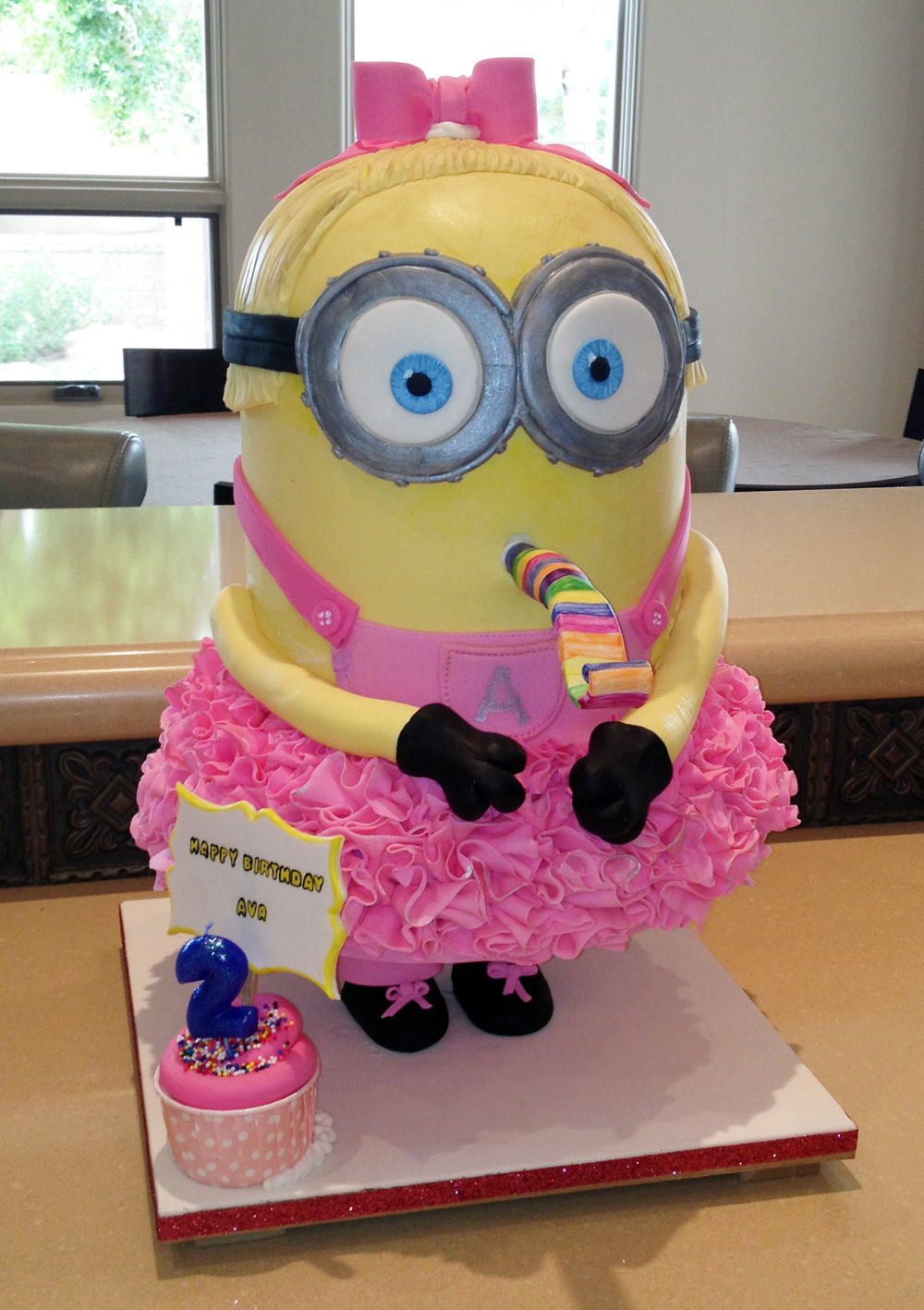 Angel Cakes Bakery Girly "Minion Me" Cake