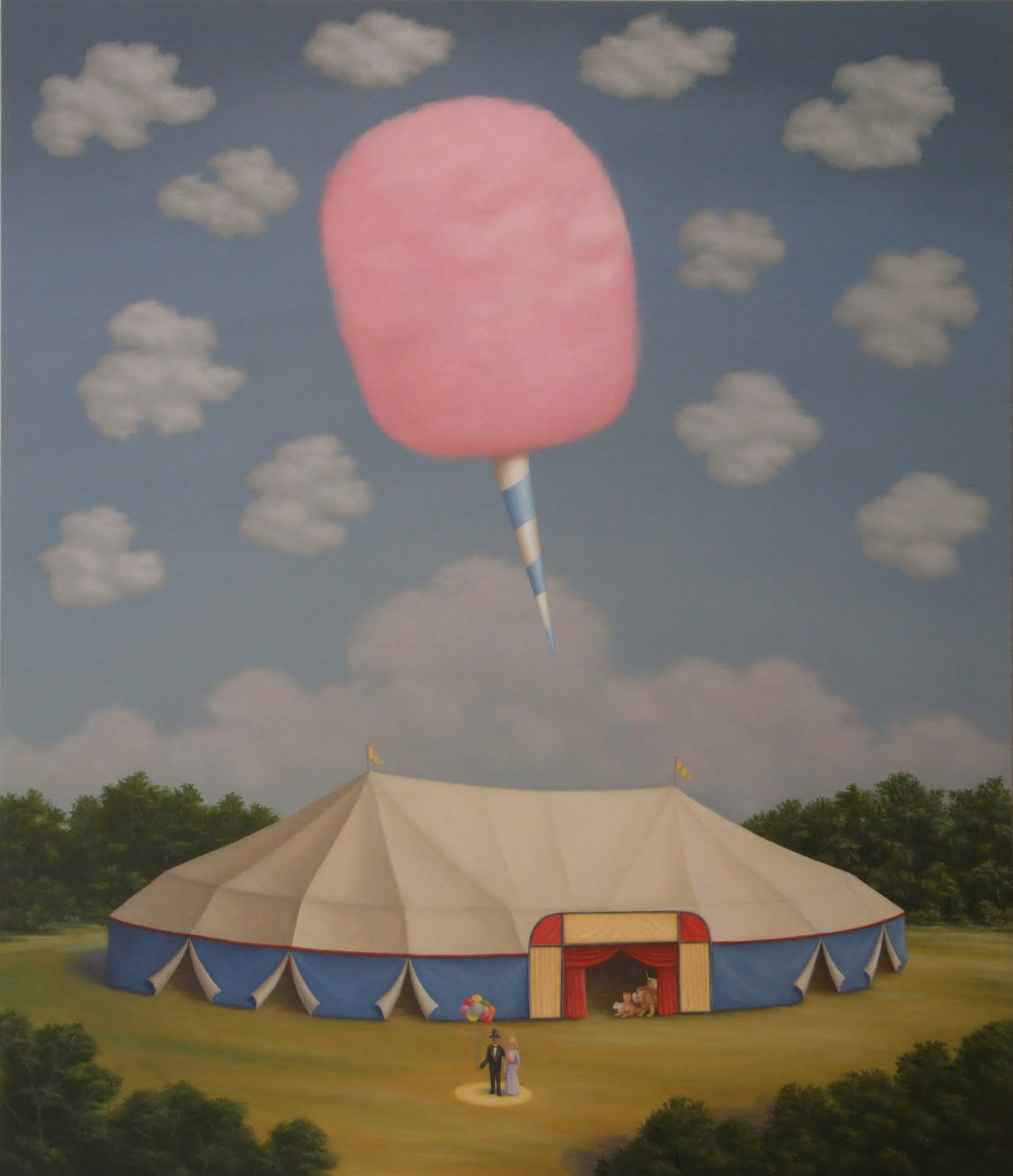 Charles Keiger Cotton Candy Painting
