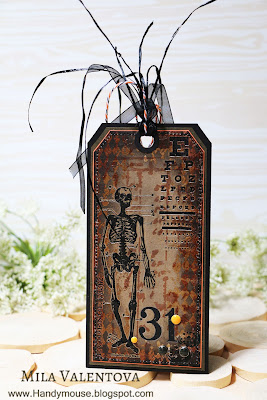 Master class scrapbooking TAG Halloween - gifts for men. Mila Valentová.