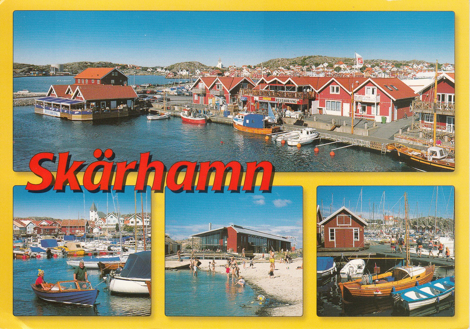 My postcard and stamp week Sweden Skärhamn