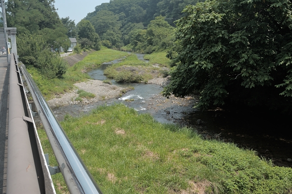 多摩の横山から高尾山 案内川上流端