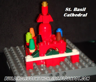 Homeschooling with Legos, St. Basil Cathedral, Lego Creations of Russia, Christmas Around the World