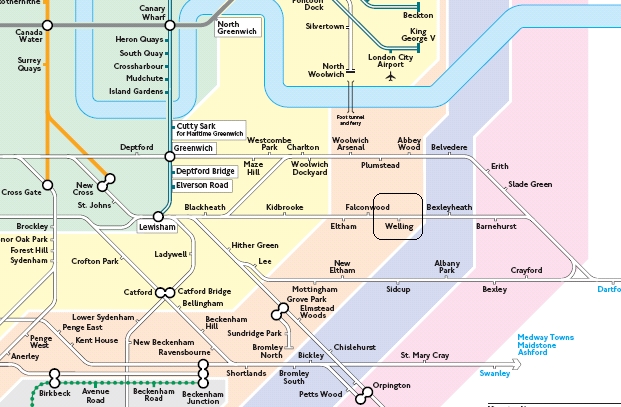 London Underground Train Map