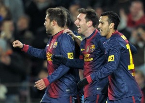 Lionel Messi completó 84 goles en este 2012