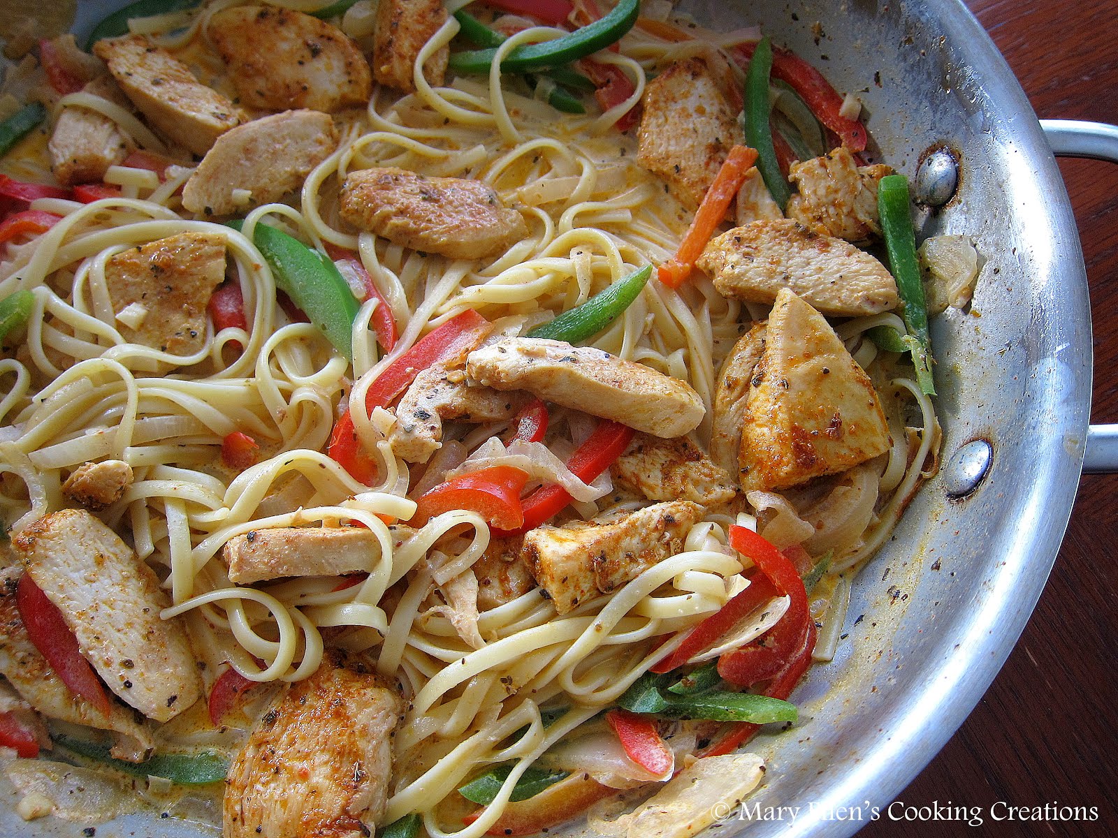 Mary Ellen's Cooking Creations: Creamy Cajun Chicken Pasta
