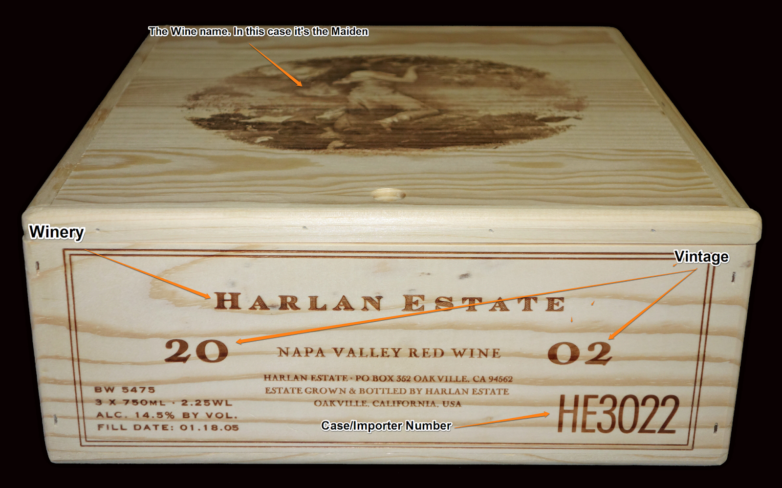 Wine Crate Wood 3er Box Deco Wine Shabby Chateau Shelf Wine Crates "Prado ENEA"