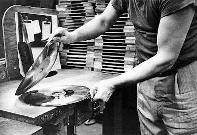 Fabricación de un disco de vinilo