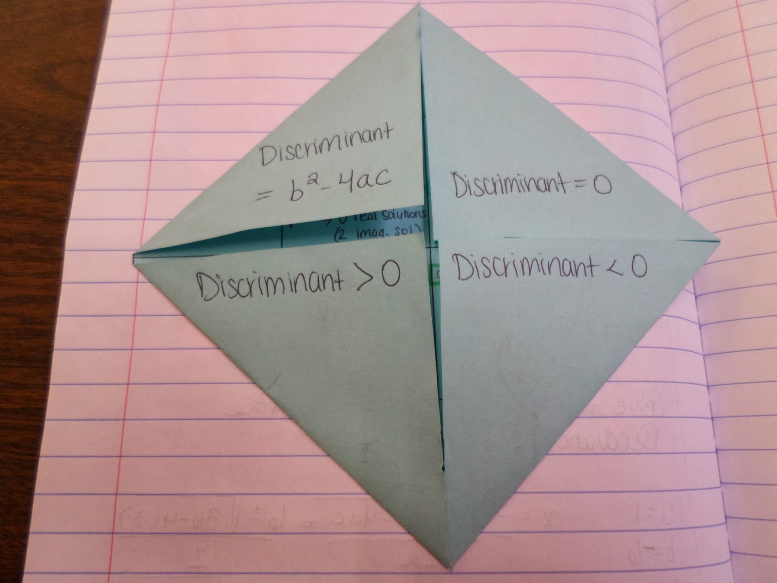 worksheet The Quadratic Formula And The Discriminant Worksheet math love the discriminant is our friend foldable outside