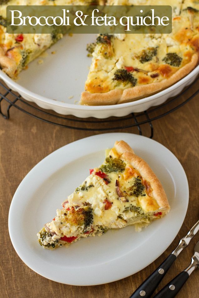 Secret Recipe Club Broccoli & Feta Quiche Pizzarossa