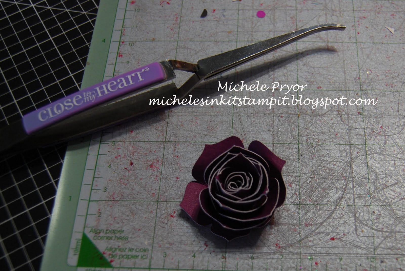 Ink It, Stamp It How to For the 3D Flowers on Art Philosophy Cricut