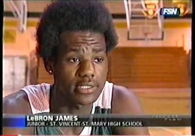 Lebron James Interview At 16 Years Old Rockin The Fro