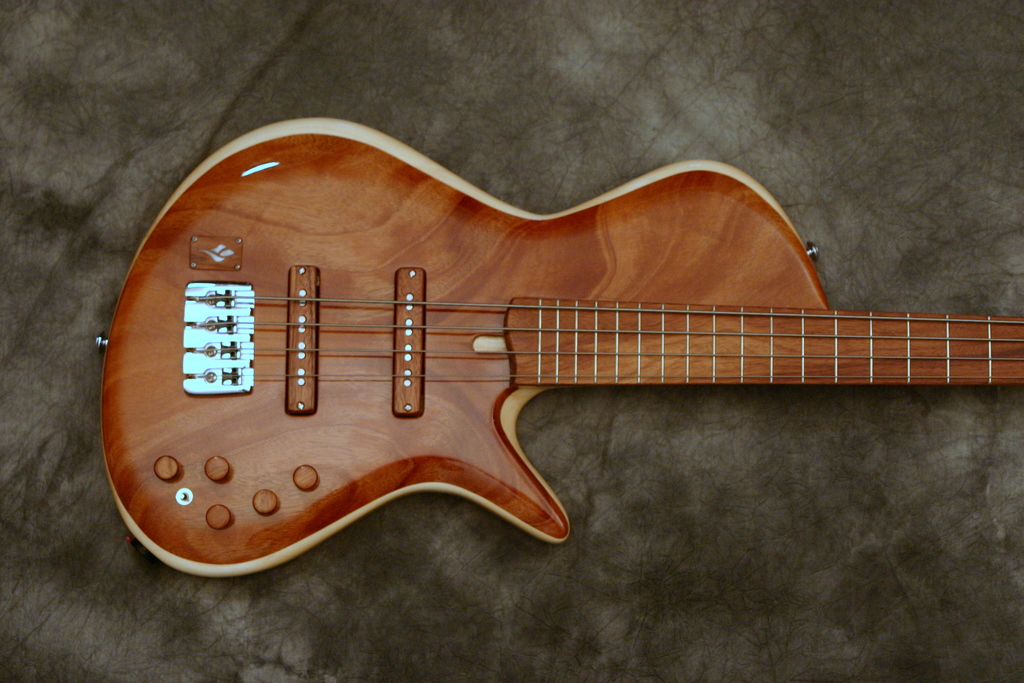 Ziegenfuss Guitars Crotch Mahogany Singlecut Bass