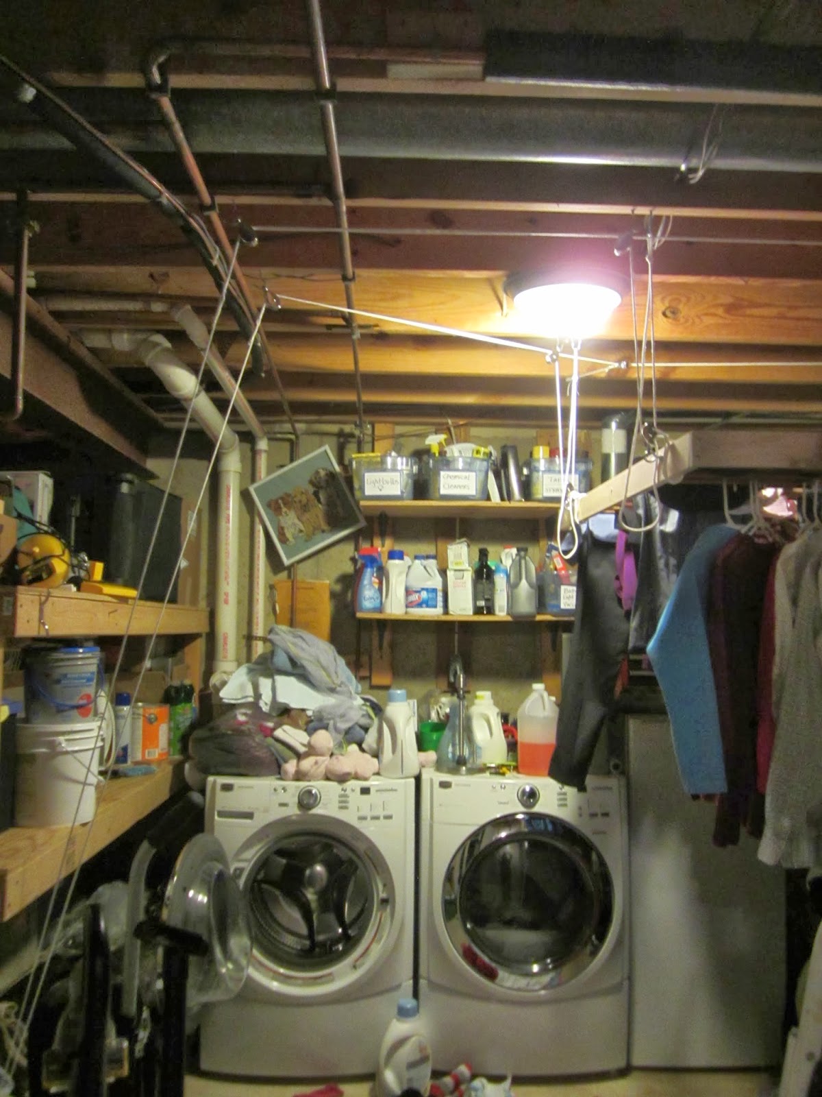 Feeding Our Lives, LLC The Perfect Drying Rack...and it's on a Pulley!