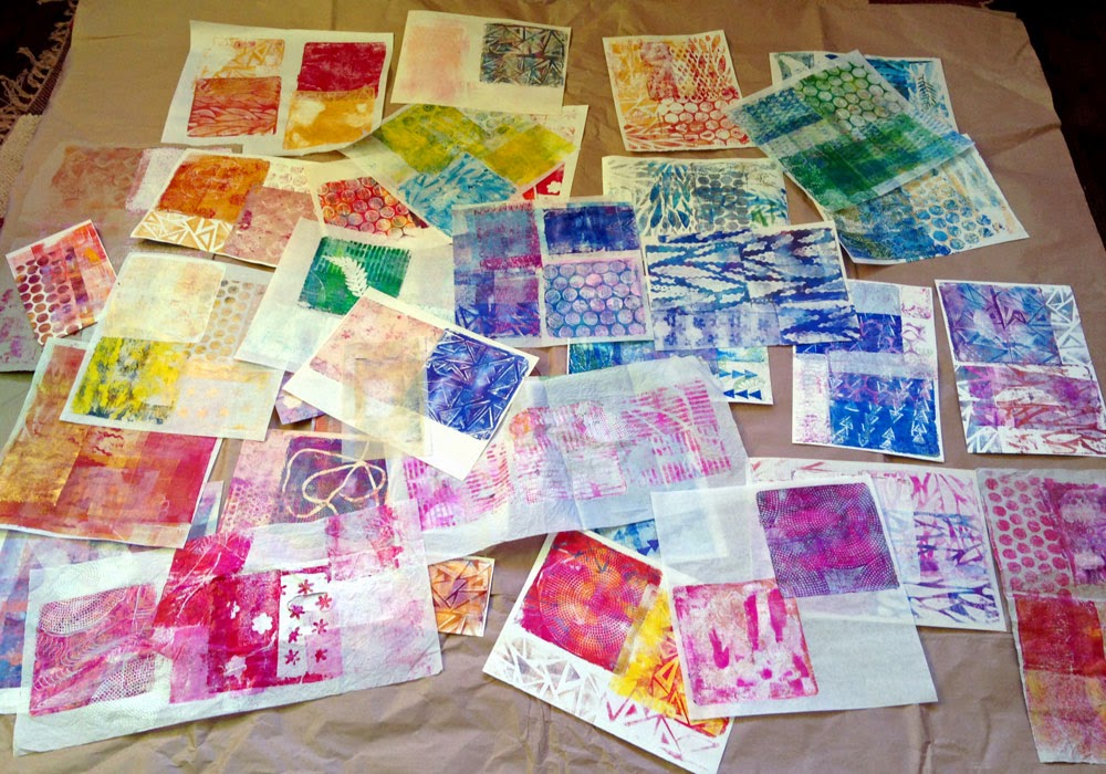 MartaHarveyArt Gelli Plate Printing