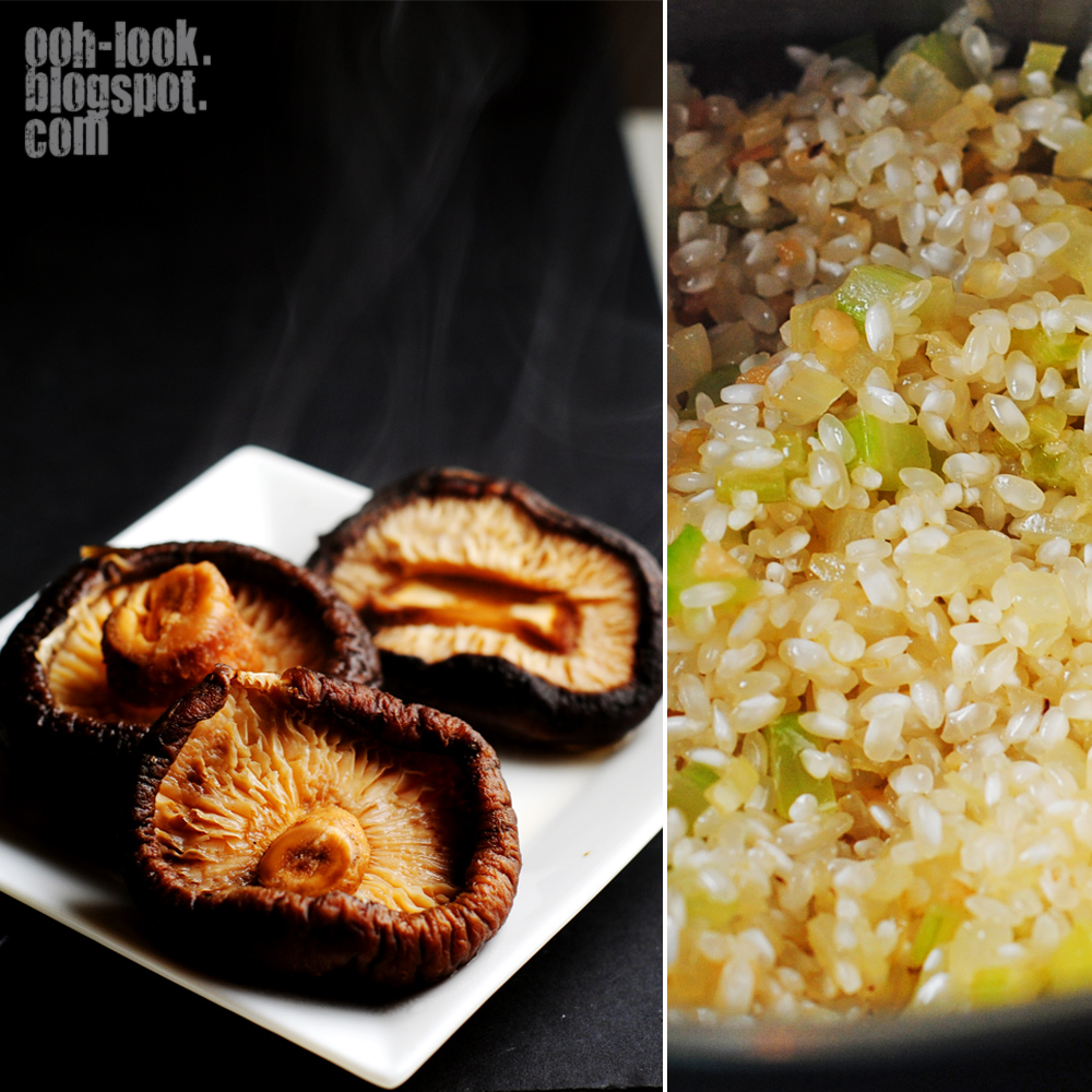 Ooh, Look... A yoshoku Japanese mushroom risotto