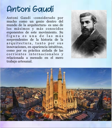 Personaje célebre: Antoni Gaudi