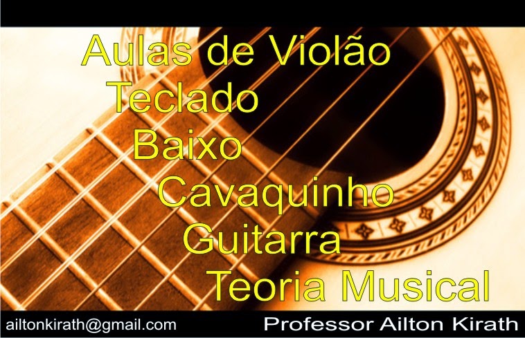 Aulas de Violão, Teclado, Cavaquinho, Guitarra, Baixo, Teoria Musical