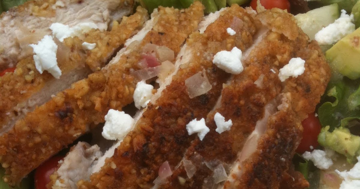 Baking and Eggs Walnut & ParmesanCrusted Chicken Salad