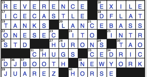 Slots spot crossword clue
