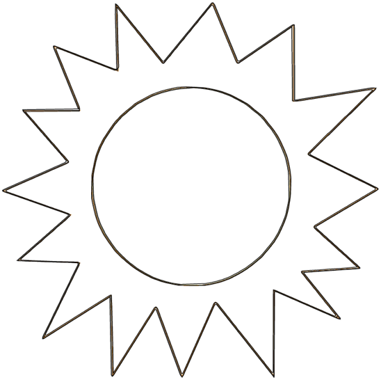desenho de sol