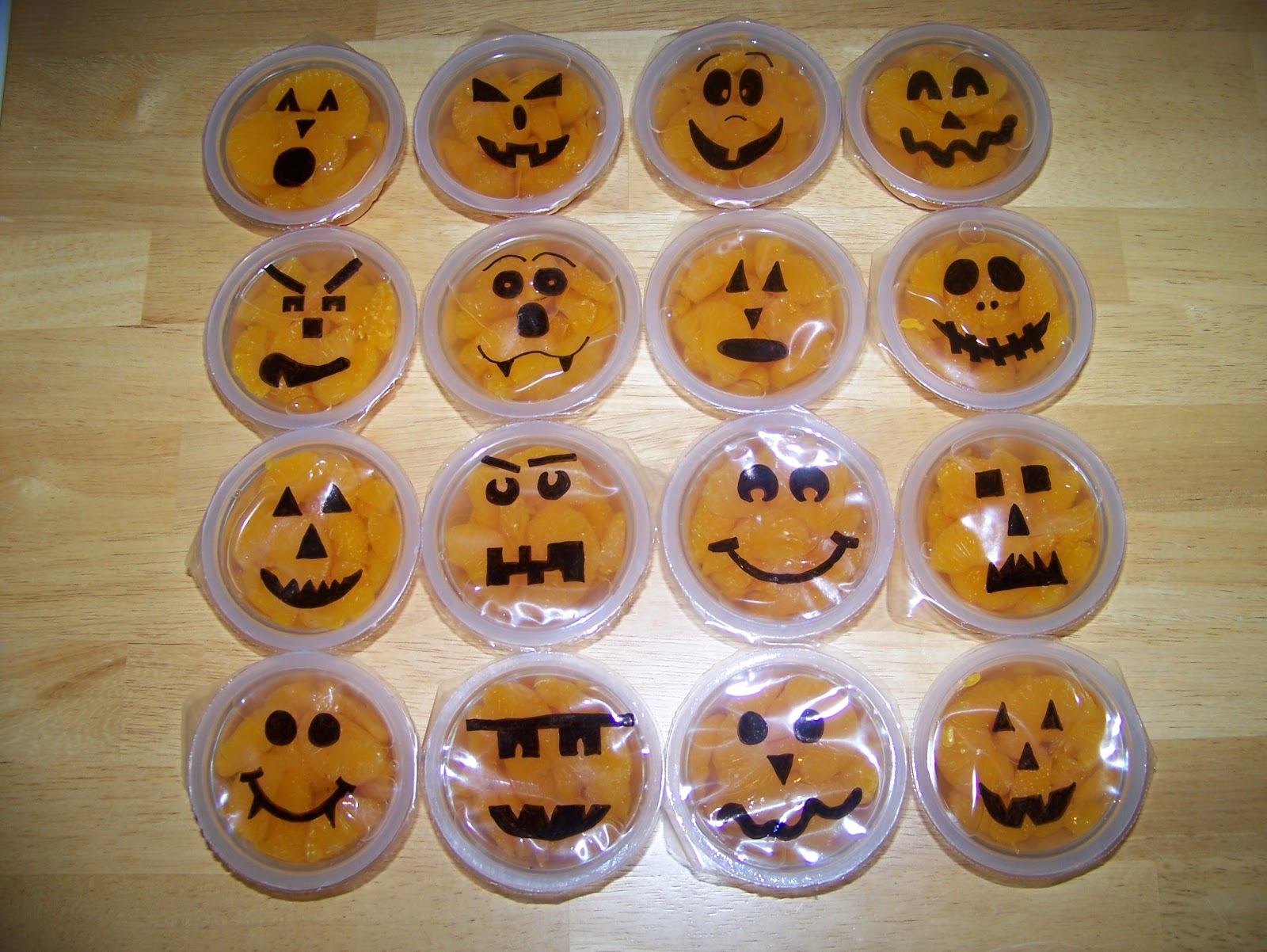 Making Cooley Stuff Fruit Cup Halloween Treats